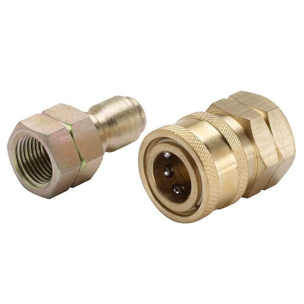 3/8 in. Male Quick-Connect x Female NPT Kit for Pressure Washer