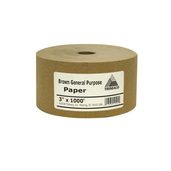 TRIMACO Easy Mask 3 in. X 1000 ft. Brown General Purpose Masking Paper
