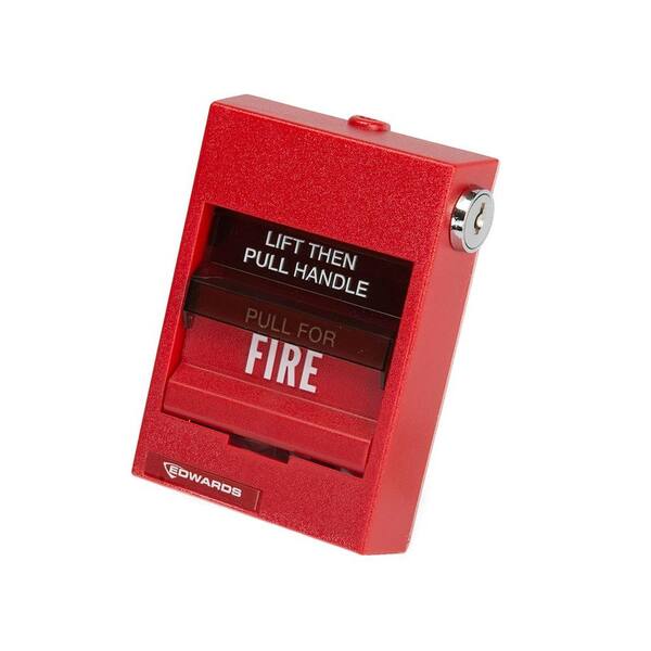 Edwards Signaling Fire Alarm Pull Station, Break Glass, Non-Coded, Double Action - Lexan