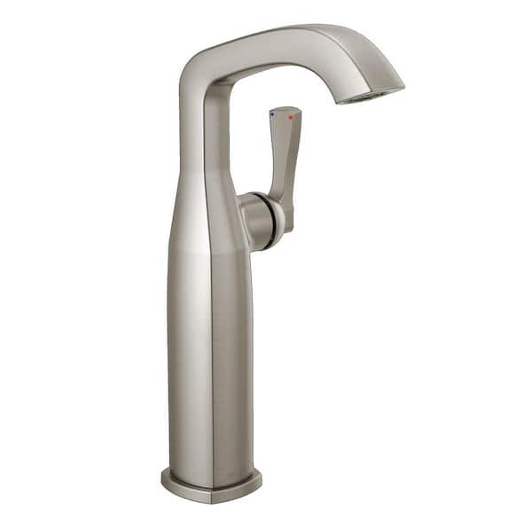 Delta Stryke Single Handle Vessel Sink Faucet in Stainless Steel