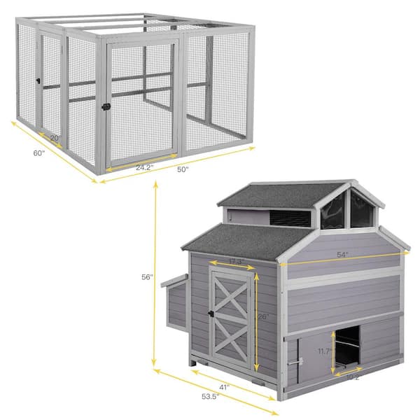 Aivituvin Big Duck Coop Extra Large Chicken Coop For 8-10 Ducks, Chickens  Air49 - The Home Depot