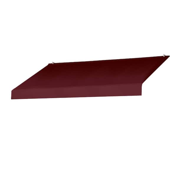 Awnings in a Box 8 ft. Designer Fixed Awning Replacement Cover in Burgundy