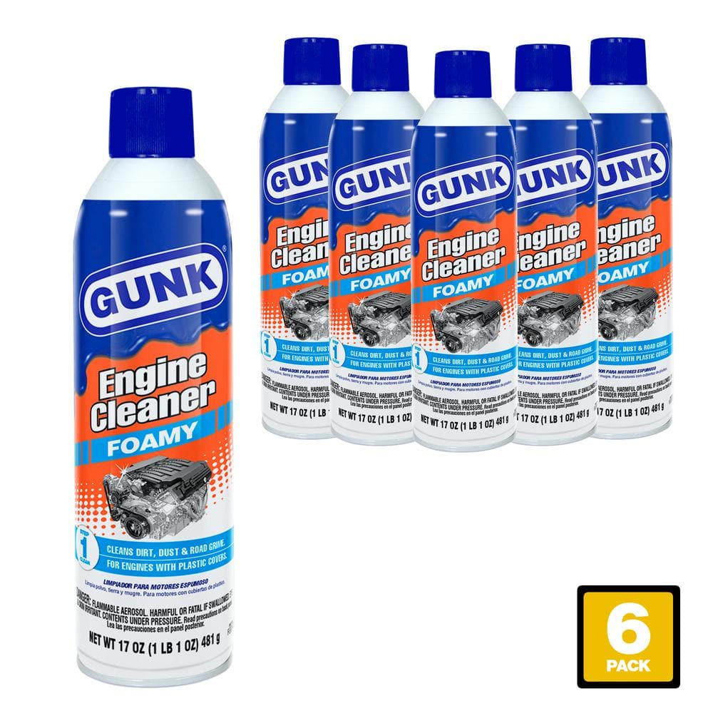 GUNK 17 oz. Low VOC Foamy Degreaser Pack of 6 FEB1CA/6 The Home Depot