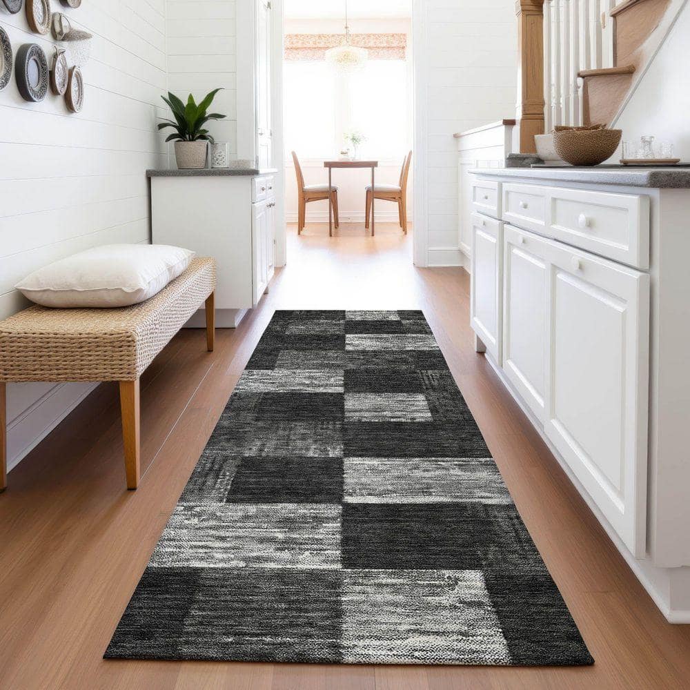 Addison Rugs Mayfield Premium Machine Washable Abstract AMF1139 Black 2 ...