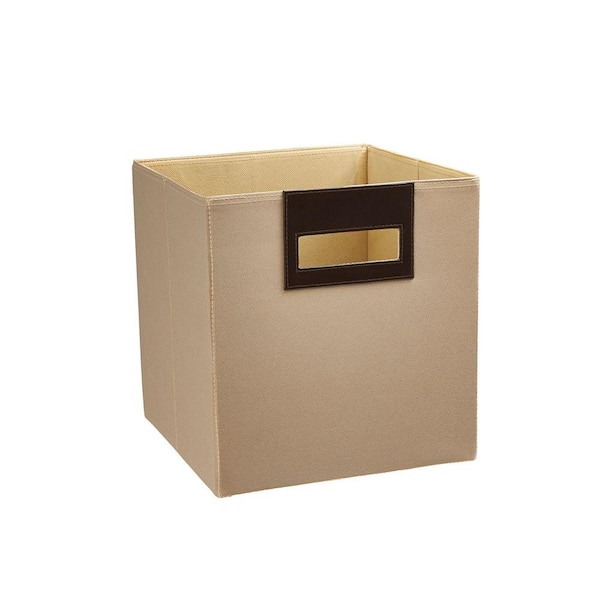 ClosetMaid 11 in. H x 10.5 in. W x 10.5 in. D Beige Fabric Cube Storage Bin 8-Pack
