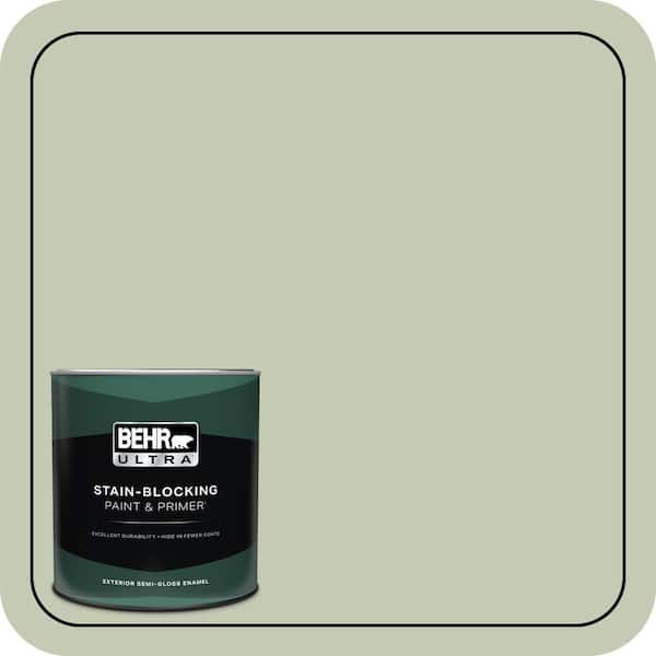 BEHR ULTRA 1 qt. #420E-3 Spring Hill Semi-Gloss Enamel Exterior Paint & Primer