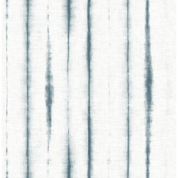 A-Street Prints Orleans Teal Shibori Faux Linen Paper Strippable Roll (Covers 56.4 sq. ft.)
