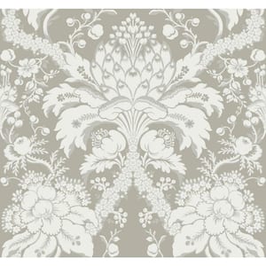 60.75 sq ft Beige French Artichoke Dam Pre-Pasted Wallpaper