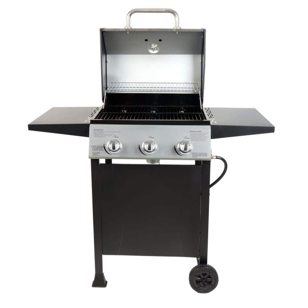Grill Boss 3-Burner Black Stainless Steel Propane Gas Grill