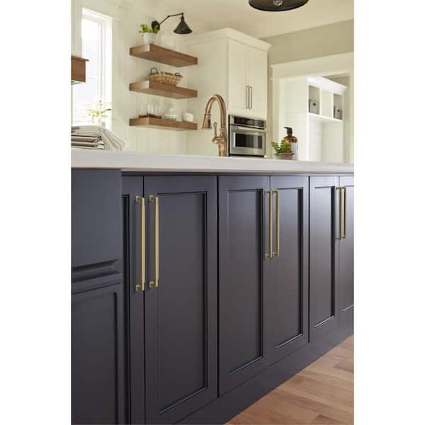 Stature 12-5/8 in. (320mm) Classic Golden Champagne Bar Cabinet Pull