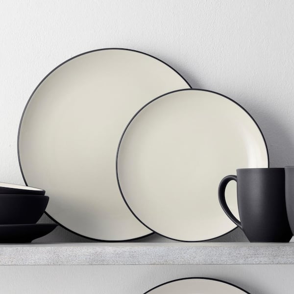 Newalrin トップス グレー +スリーブレス黒セット Noritake Colorwave Graphite 4-Piece (Black) Stoneware Coupe Place