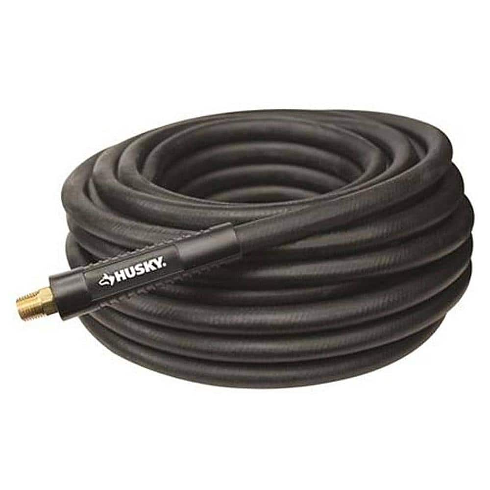 Husky 3/8 in. x 50 ft. Rubber Air Hose 552-50AE-HOM - The Home Depot