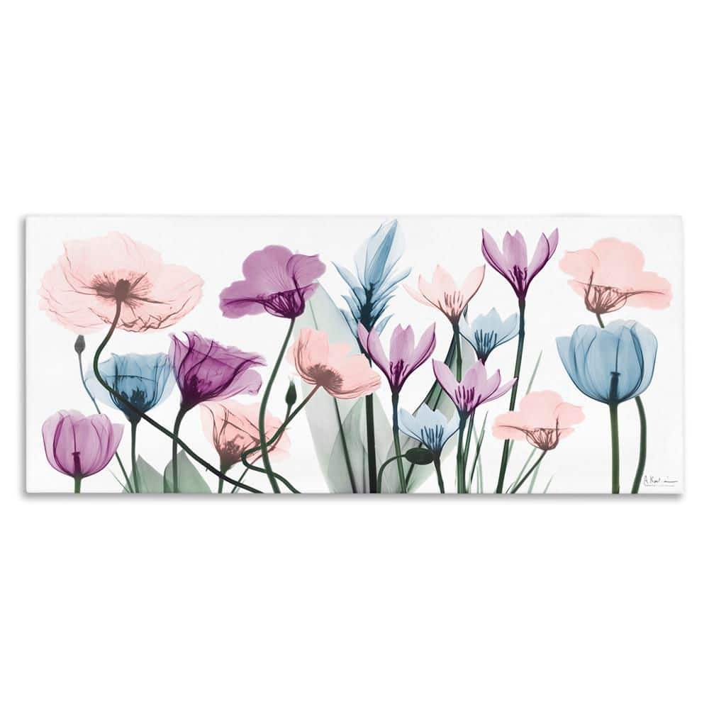 Modern Translucent Pastel Tulips by Albert Koetsier Unframed Graphic Art Print Nature 30 in. x 13 in. price history on PriceWatchPro