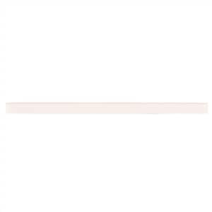 Universal Bright White 1/2 in. x 12 in. Glossy Cast Stone Pencil Liner Wall Tile Trim (5 Linear Foot/ Case)