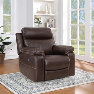 Bryson Recliner With Espresso Faux Leather