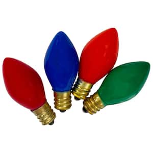 C7 Multi-Color Opaque Christmas Replacement Bulbs (Pack of 4)