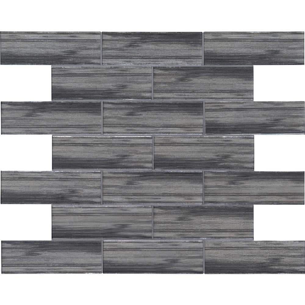 Take Home Sample - Glacier Black 3 in. x 9 in. Matte Glass Wall Tile price history on PriceWatchPro