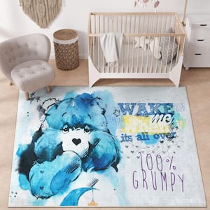 Care Bears Wake Me Up Blue 3 ft. 3 in. x 5 ft. Area Rug
