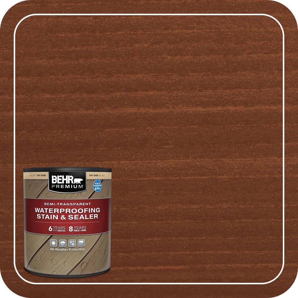 BEHR PREMIUM 1 qt. #ST-142 Cappuccino Semi-Transparent