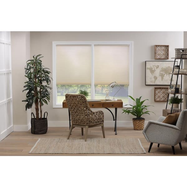 Perfect Lift Window Treatment Cut-to-Width Alabaster Cordless Light  Filtering Eco Polyester Top-Down Bottom-Up Cellular Shade 52 in. W x 72 in.  L QQAL520720 The Home Depot