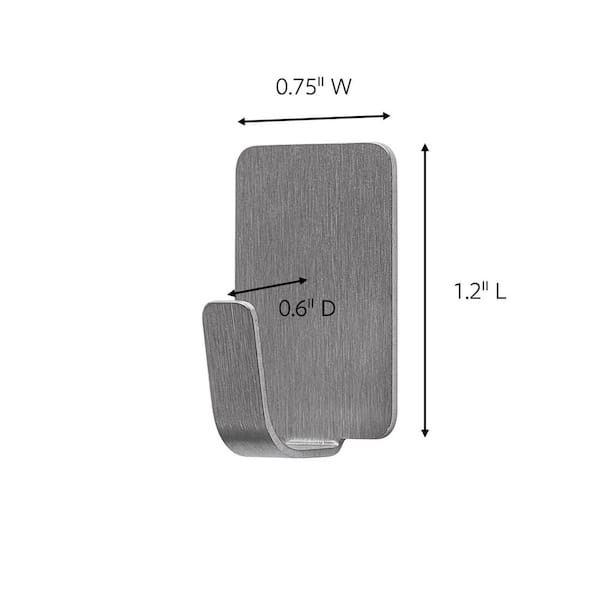 1/2 lb. Small Stainless Steel Metal Hooks (4 Hooks, 5 Strips)