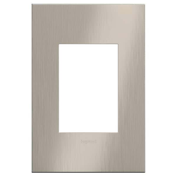 Legrand Adorne 1 Gang Plus Decorator/Rocker Wall Plate, Satin Nickel (1 ...