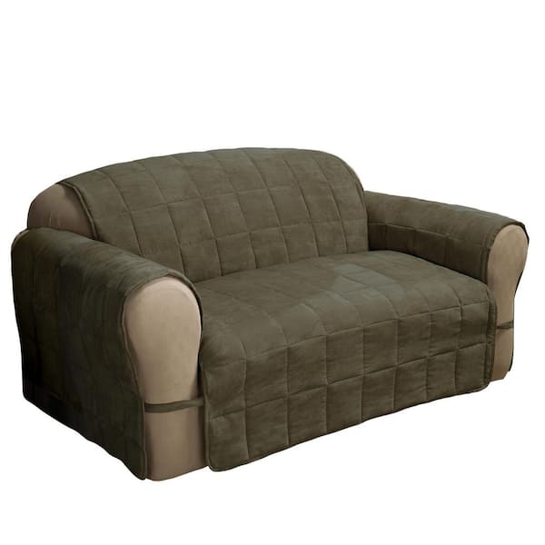 Innovative Textile Solutions Sage Ultimate Faux Suede Sage Loveseat Protector