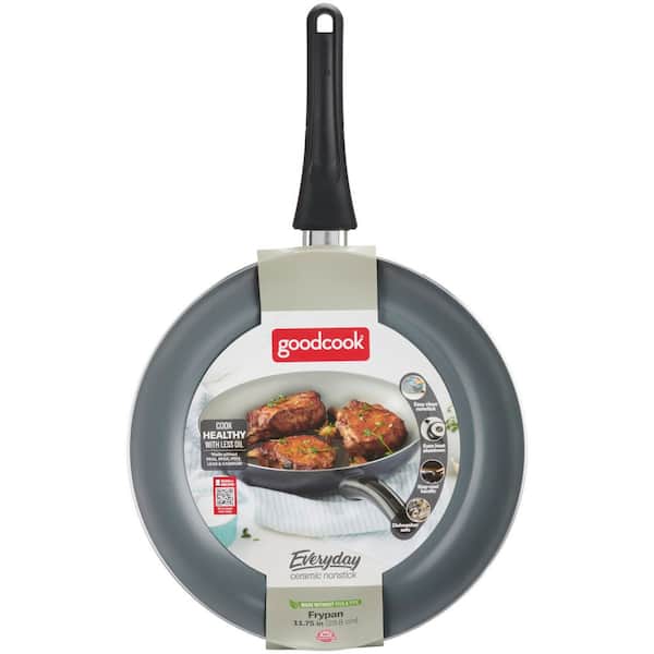 Everyday Ceramic Nonstick Frypan, 11.75 in (29.8 cm), Black