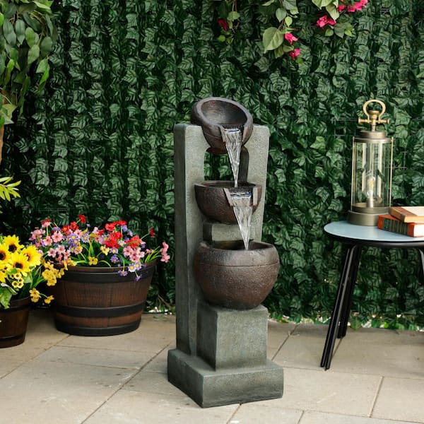 Alpine Corporation 34 in. Tall Multi-Level Basin Fountain