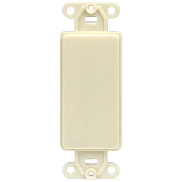 Decora 1-Gang Ivory Nylon Wall Plate Adapter Insert (1-Pack) 80414-I