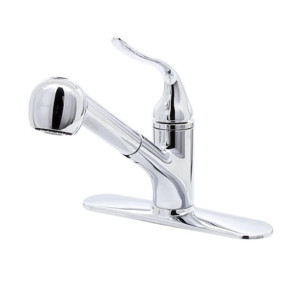 KOHLER Coralais Single-Handle Pull-Out Sprayer Kitchen Faucet With MasterClean Sprayface In Polished Chrome