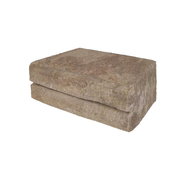 Natural Impressions 4 in. H x 12 in. W x 8 in. D Amaretto Concrete Retaining Wall Block