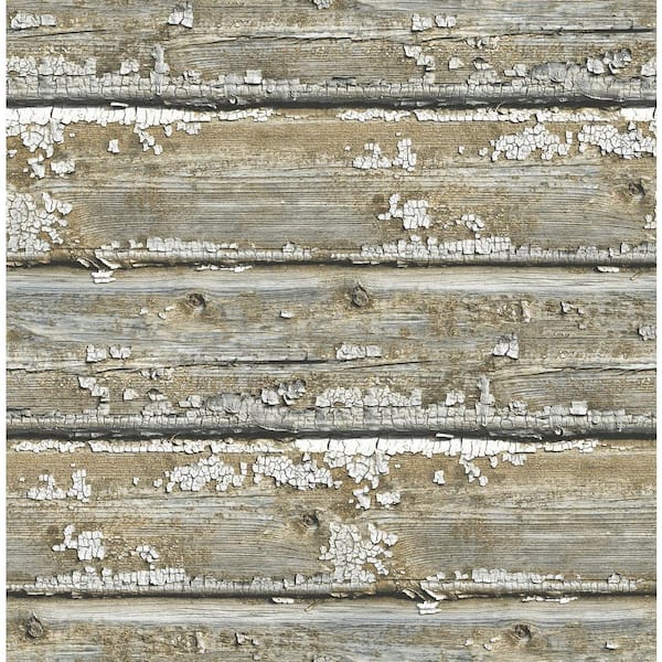 NuWallpaper Planks Neutral Wallpaper Sample