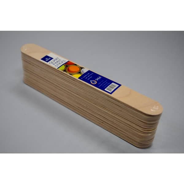 SHLA Group 6 in. wooden Paint Stick for 1 qt. (30-Pack) QP-1 - The