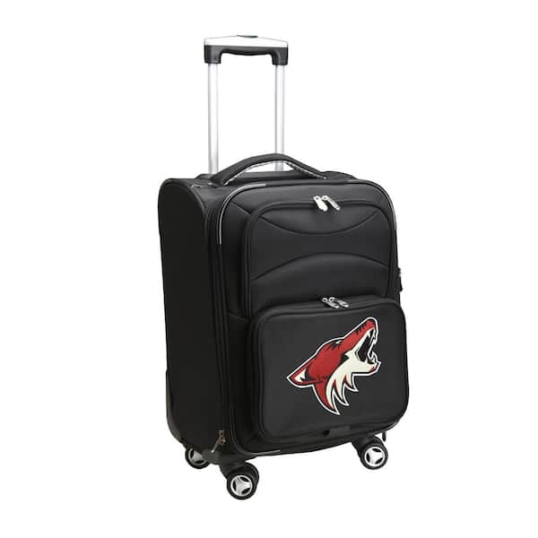 Denco NHL Phoenix Coyotes 21 in. Black Carry-On Spinner Softside Suitcase