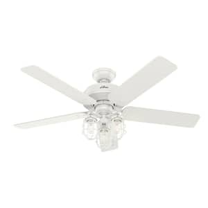 Port Isabel 52 in. LED Indoor/Outdoor Fresh White Ceiling Fan with Light Kit