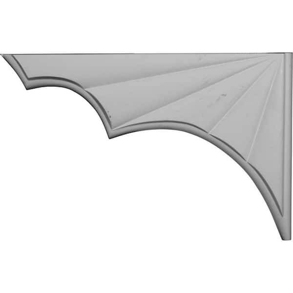 Ekena Millwork 1/2 in. x 11-1/4 in. x 7-1/4 in. Polyurethane Salem Left Stair Bracket