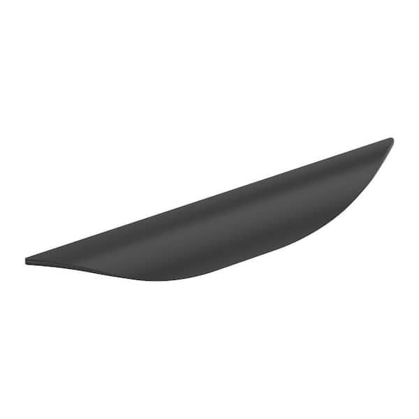 Amerock Current 5-1/16 in. (128 mm) Modern Matte Black Edge Cabinet Pull