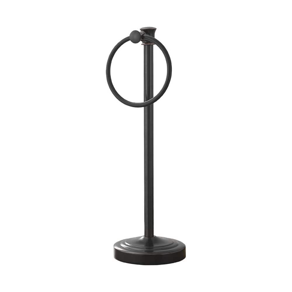 17 in. Freestanding Towel Ring in Oil Rubbed Bronze, Stand Hand Towel Holder, Towel Bar,Towel Rack Storage for Bathroom price history on PriceWatchPro