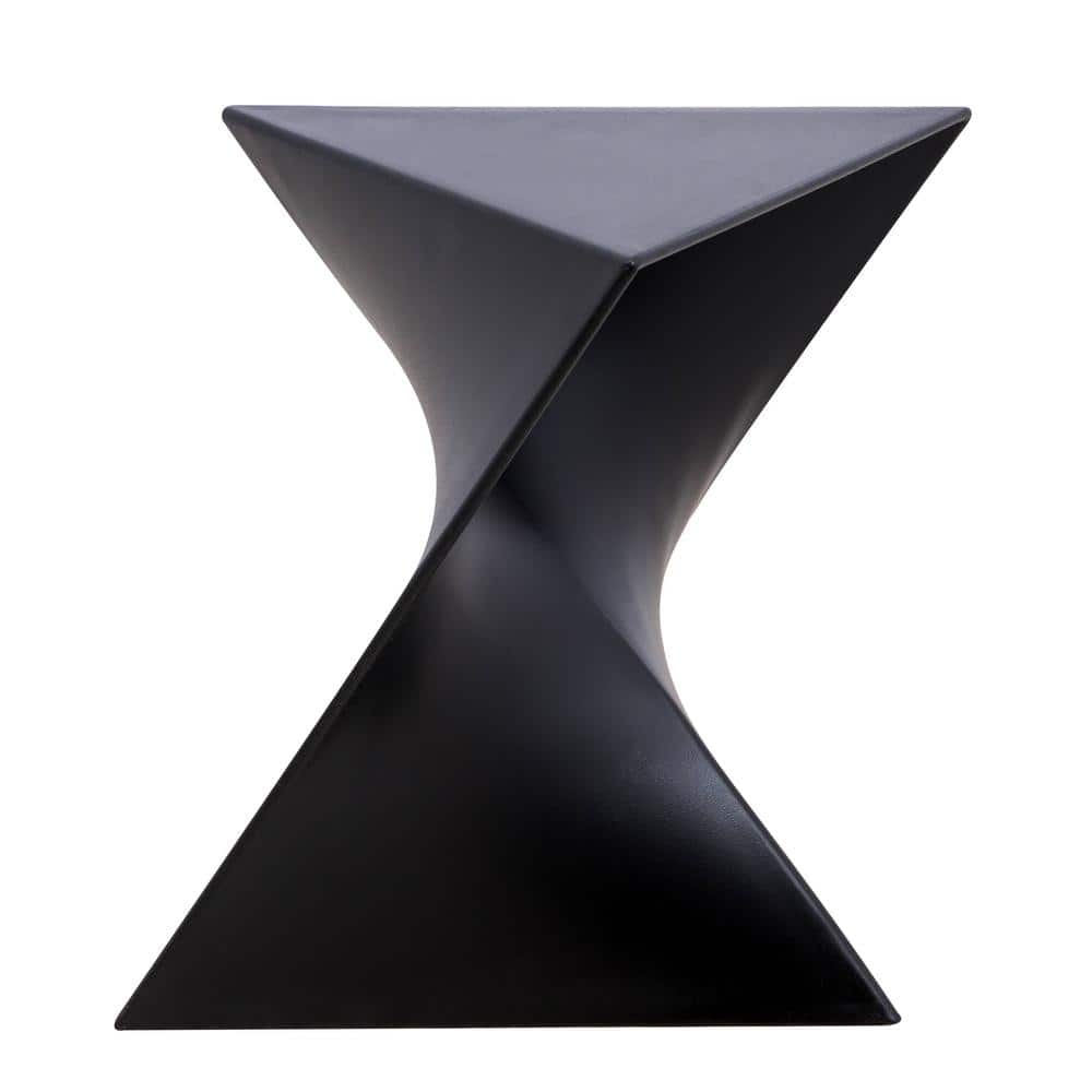 Randolph Triangular Modern Black Side Table