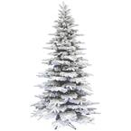 6.5 ft. Flocked Pine Valley Artificial Christmas Tree