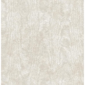 Annecy Beige Moire Texture Strippable Roll (Covers 56.4 sq. ft.)