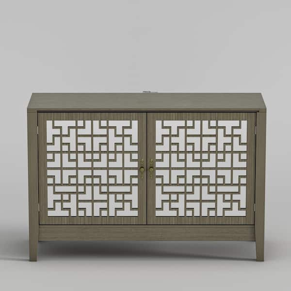 PHI VILLA Storage Cabinet with Baskets, Farmhouse Accent Cabinet Narrow  Cabinet with Shelves for Bathroom Entryway Rattan Cabinet with Drawer End