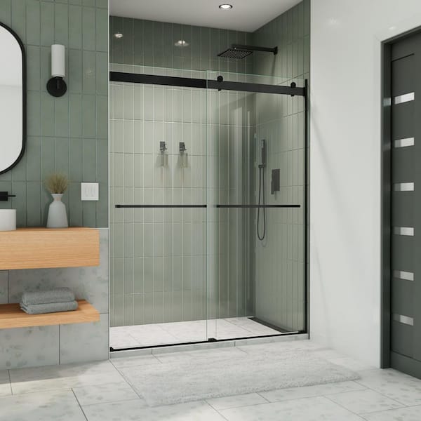 DreamLine Essence 56 in. to 60 in. W x 76 in. H Sliding Frameless