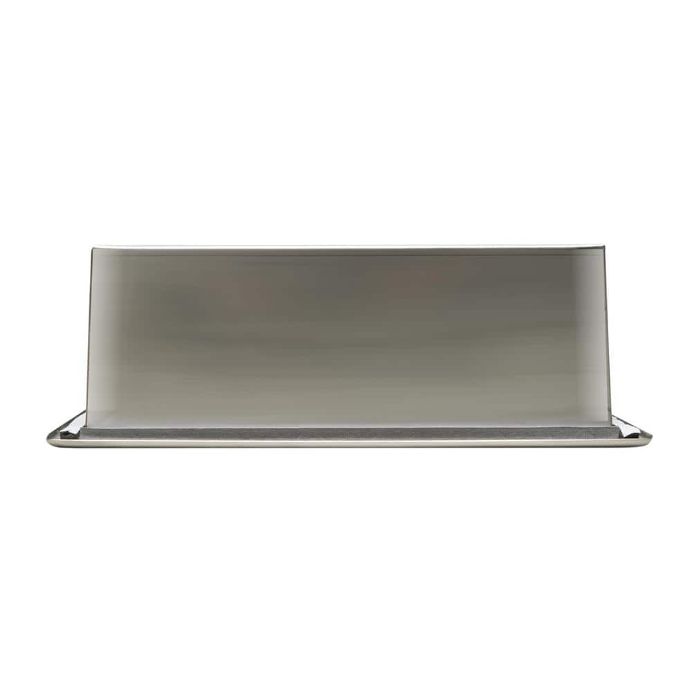 Brushed Stainless Steel Double Shelf Shower Niche
