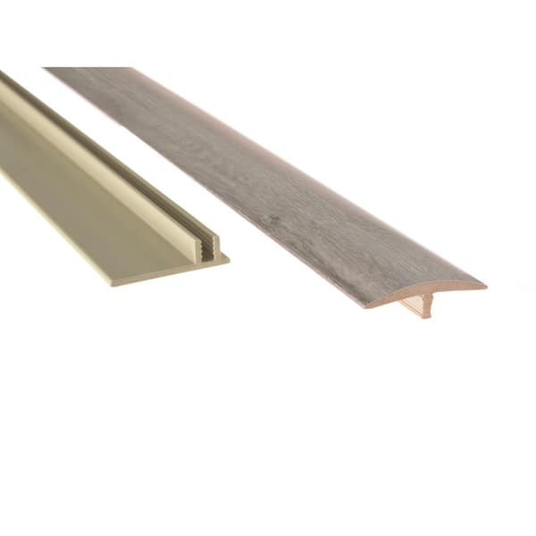 Flooring Gray Oak 0.46 in. T x 1.65 in. W x 46 in. L T-Molding Transition Strip Flooring Gray Oak 0.46 in. T x 1.65 in. W x 46 in. L T-Molding Transition Strip