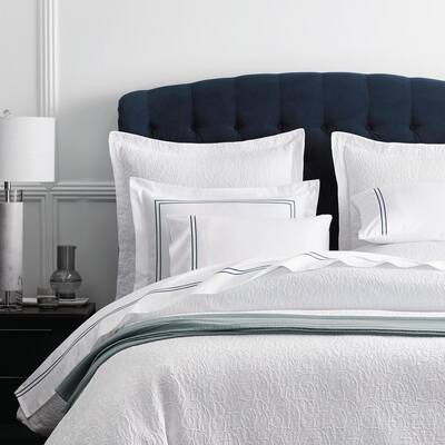 Olive Green Oxford Stripe Bed Sheet Set