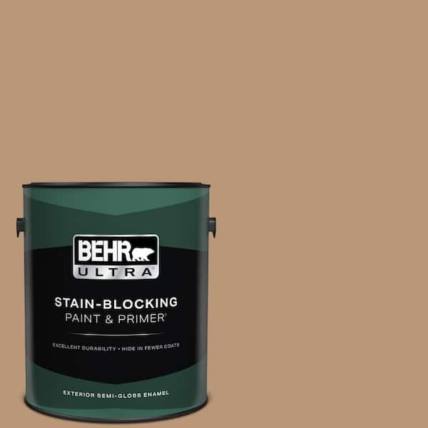 BEHR ULTRA 1 gal. #N250-4 Artisan Crafts Semi-Gloss Enamel Exterior Paint & Primer