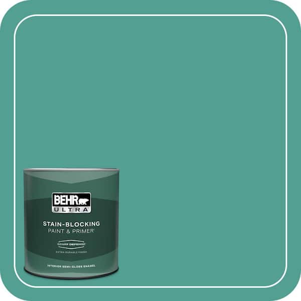 BEHR ULTRA 1 qt. Home Decorators Collection #HDC-WR15-9 Aqua Revival Extra Durable Semi-Gloss Enamel Interior Paint & Primer
