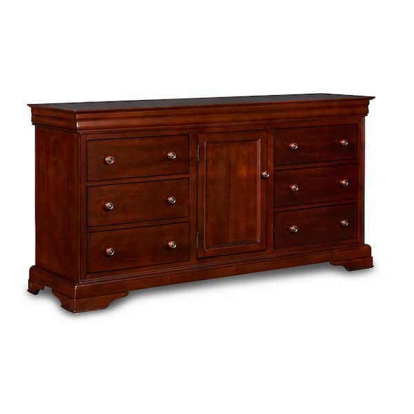 NEW CLASSIC HOME FURNISHINGS New Classic Furniture Versailles Bordeaux 6-drawer 67 in. Dresser